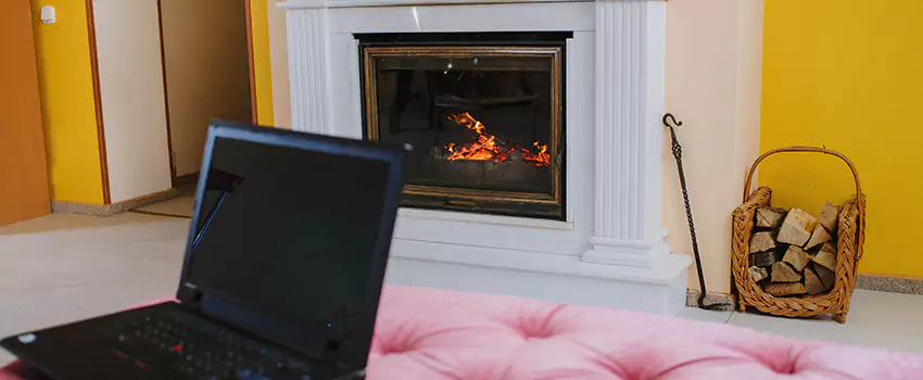 Valor Outdoor Gas Fireplace in Alma, Quebec